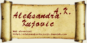 Aleksandra Kujović vizit kartica